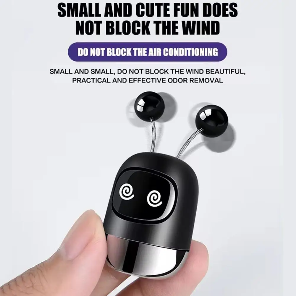 Robot Fragrance Car Air Vent Scent Aromatherapy Auto Air Outlet Perfume Long-lasting Fragrance Clip Diffuser Car Accessories - Image 4