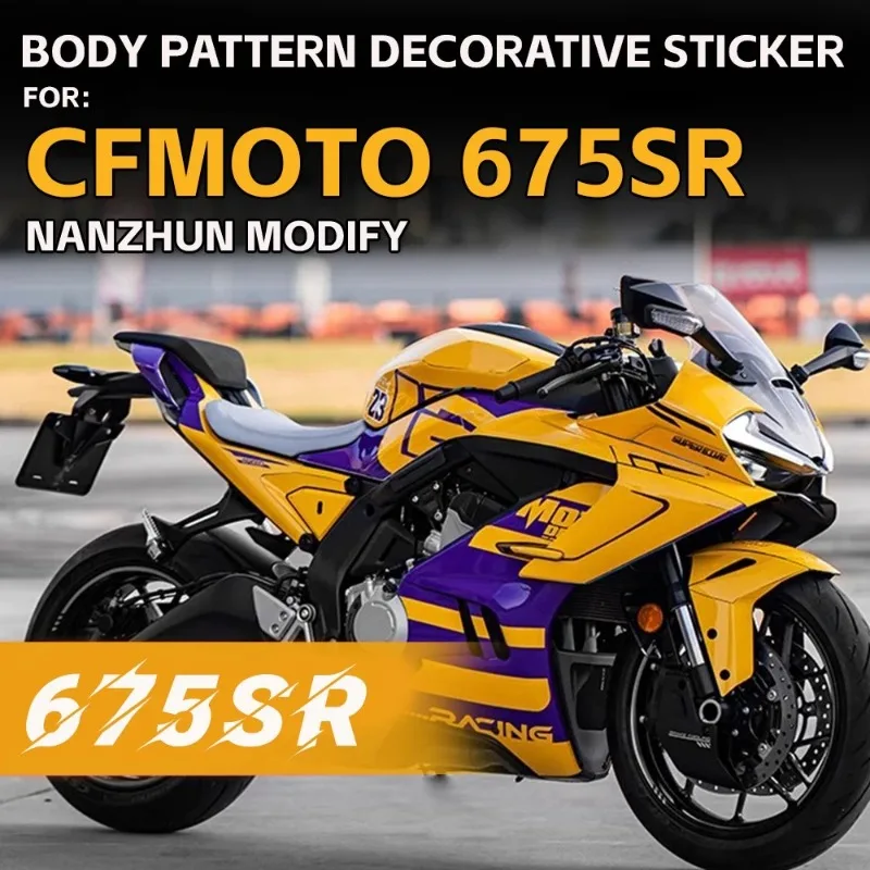 

For CFMOTO 675SR 675 SS 675 SR 675 SR-R 2024 2025 Motorcycle Sticker Graphics kit Sticker Decals 675SS CF MOTO Accessories