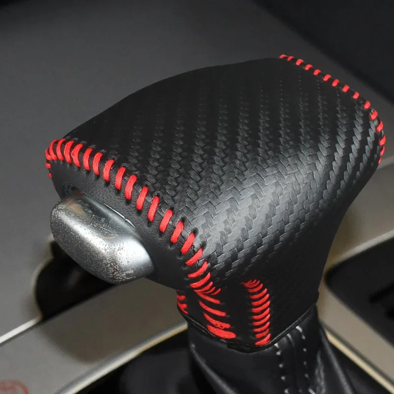 Carbon Fiber Leather Gear Cover for Kia Niro/Rio - Sorento Automatic Gear Protector, Multiple Color Options
