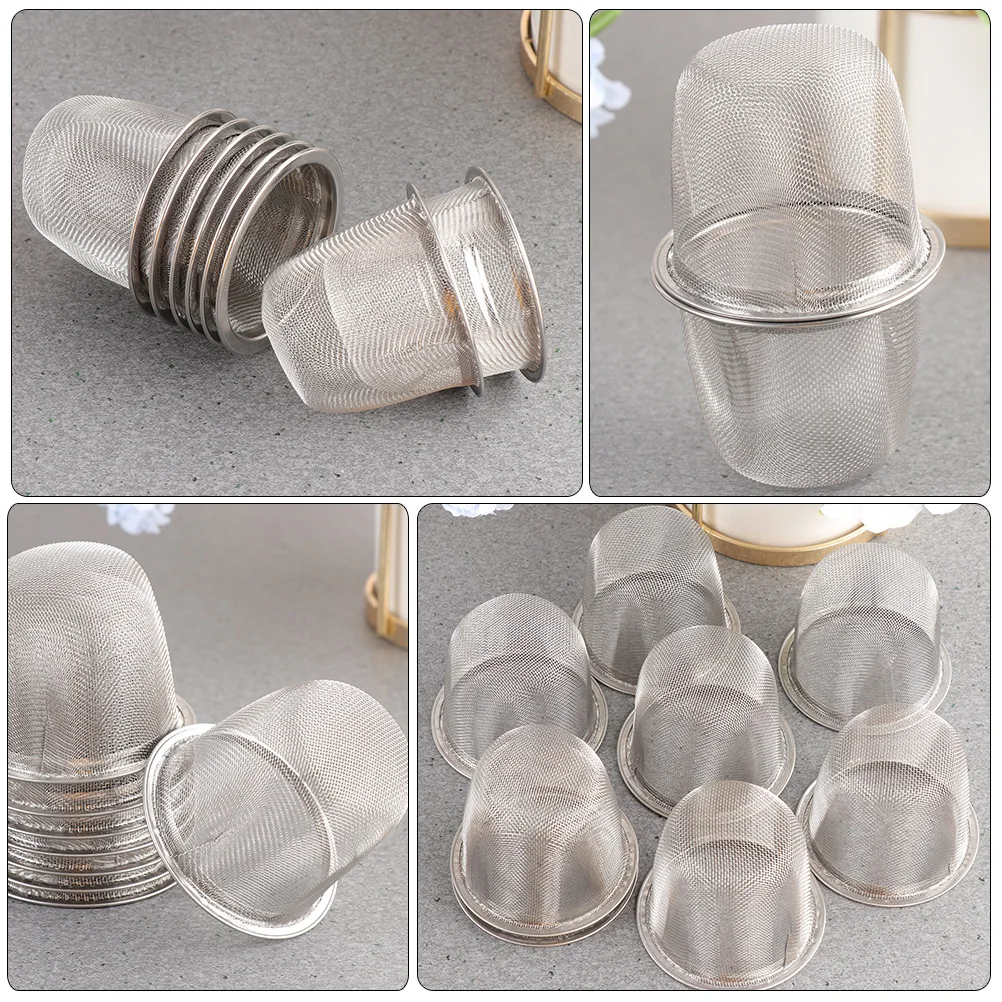 

10pcs Stainless Steel Tea Filter Fine Mesh Strainer for Loose Leaf Teapot Infuser Coffee Brewer Sifter Reliable