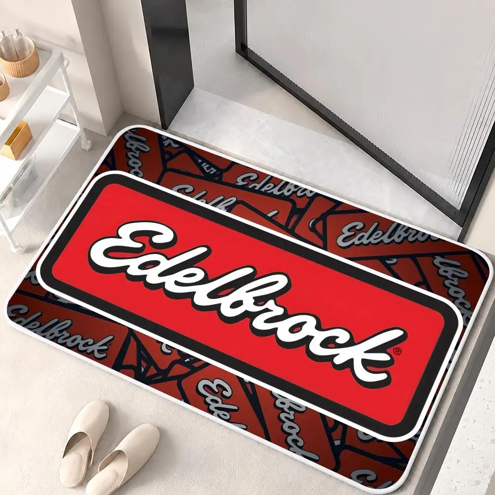 E-Edelbrocks Car Modification Floor Mat Flannel Rug Soft Non Slip Door Mat For Bathroom Bedroom Kitchen Living Room Home Decor