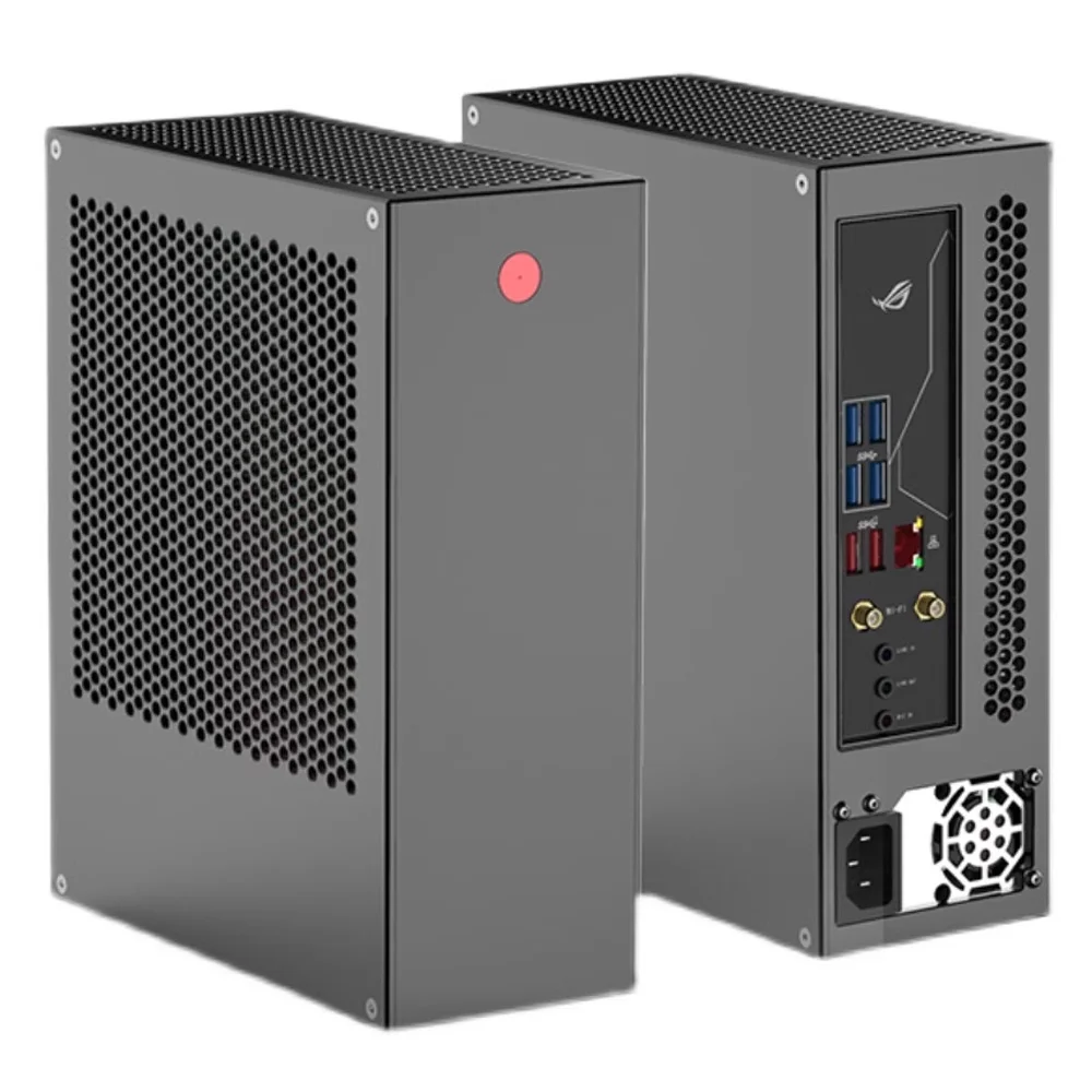 

Lzmod 4L mini A24-V3 dual-slot single-display chassis double-sided chamfer 1u power supply itx