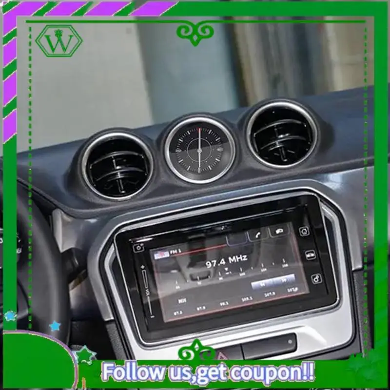 AC34-1 PCS Car Instrument Panel Time Middle Clock Assembly As Shown ABS For Suzuki Swift SX4 Vitara 2015-2021 34600-54P00-000