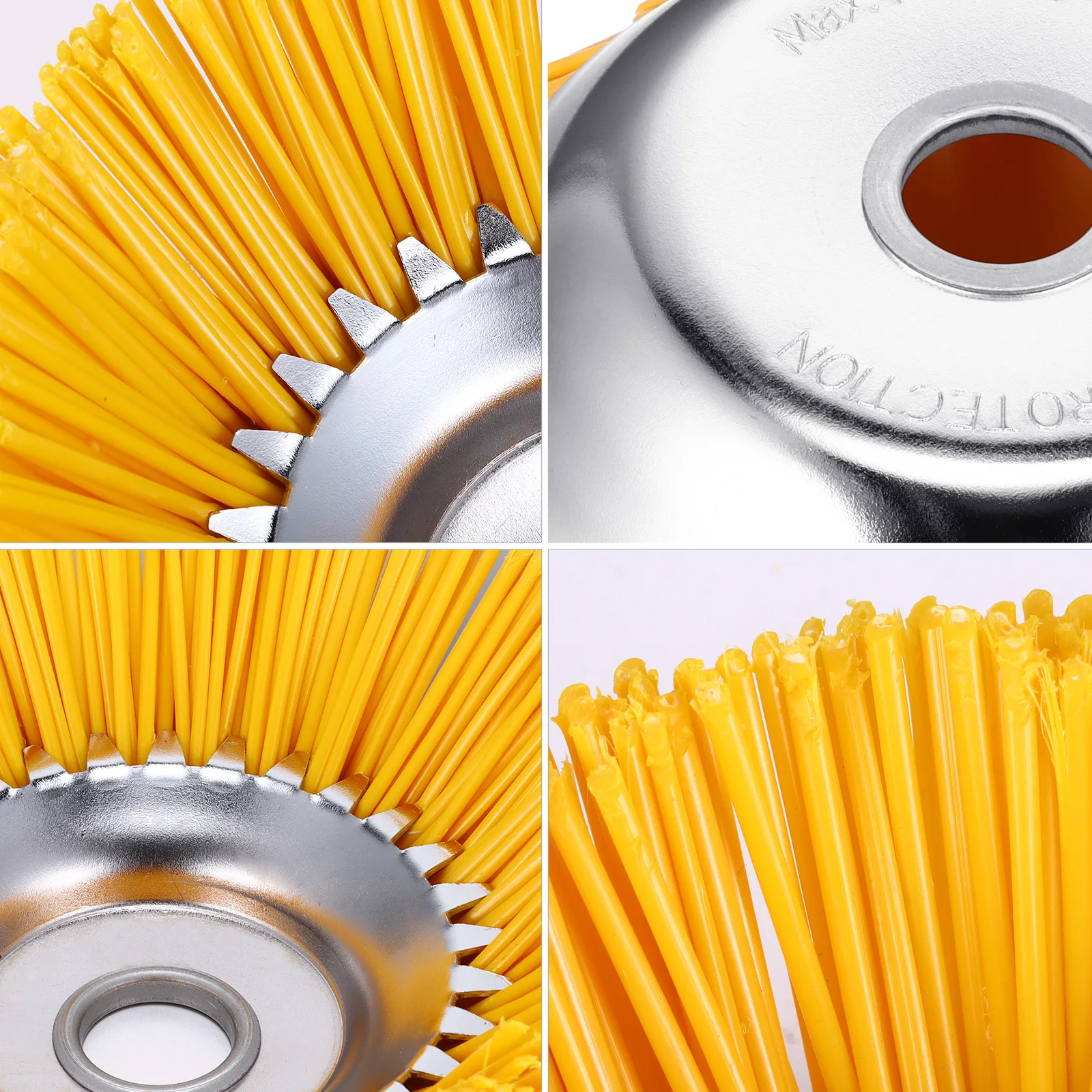 [DE DHL] 8-Zoll 25,4x200mm Unkraut-Freischneiderkopf، Rasenmazher، Universaleller Rasentrimmerkopf، rotierende Unkrautbürste