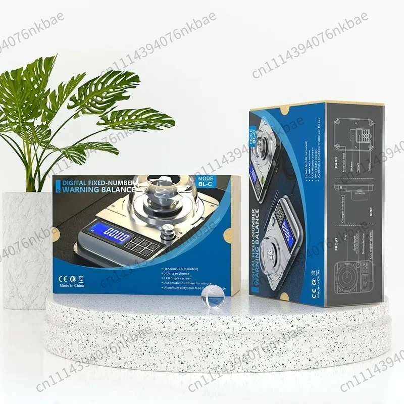 50G/0.001 High Precision Rechargeable Digital Jewelry Scale Quantitative Alarm Counting Electronic Balance