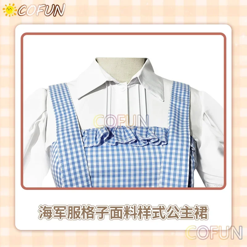 COFUN Dorothy Dress Game Identity V Little Girl Cosplay Costume Cute Picnic Suit Hallween Carnival Uniform Anime Clothing