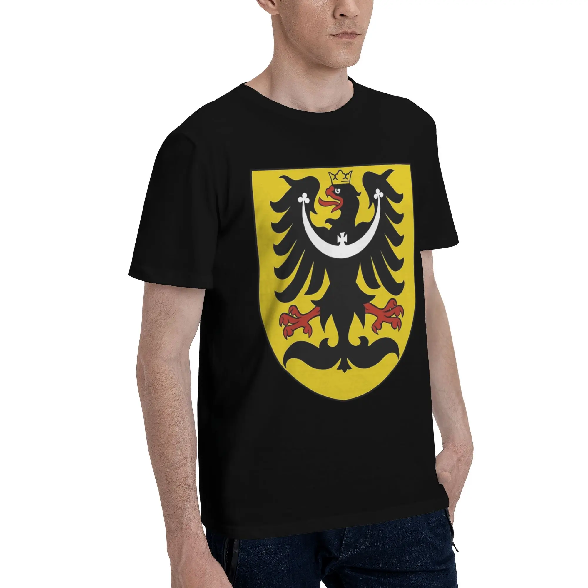 Mens Womens Czech Republic Coat of Arms Shirt Cotton Graphic Tee Shirts  Clothing Outfits