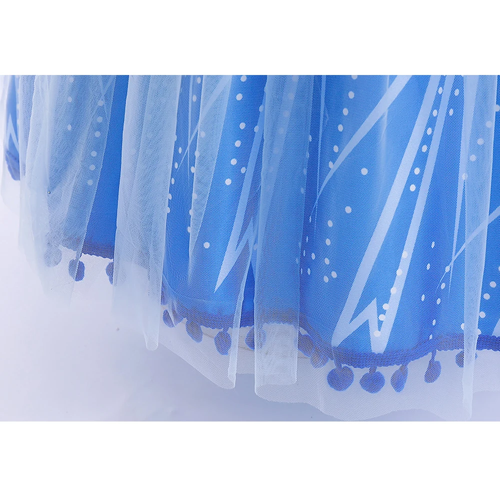 Girls Elsa Dresses Costume Clothes Kid Cosplay Princess Dress Snow Queen Vestido Children Birthday Parti Sukienki