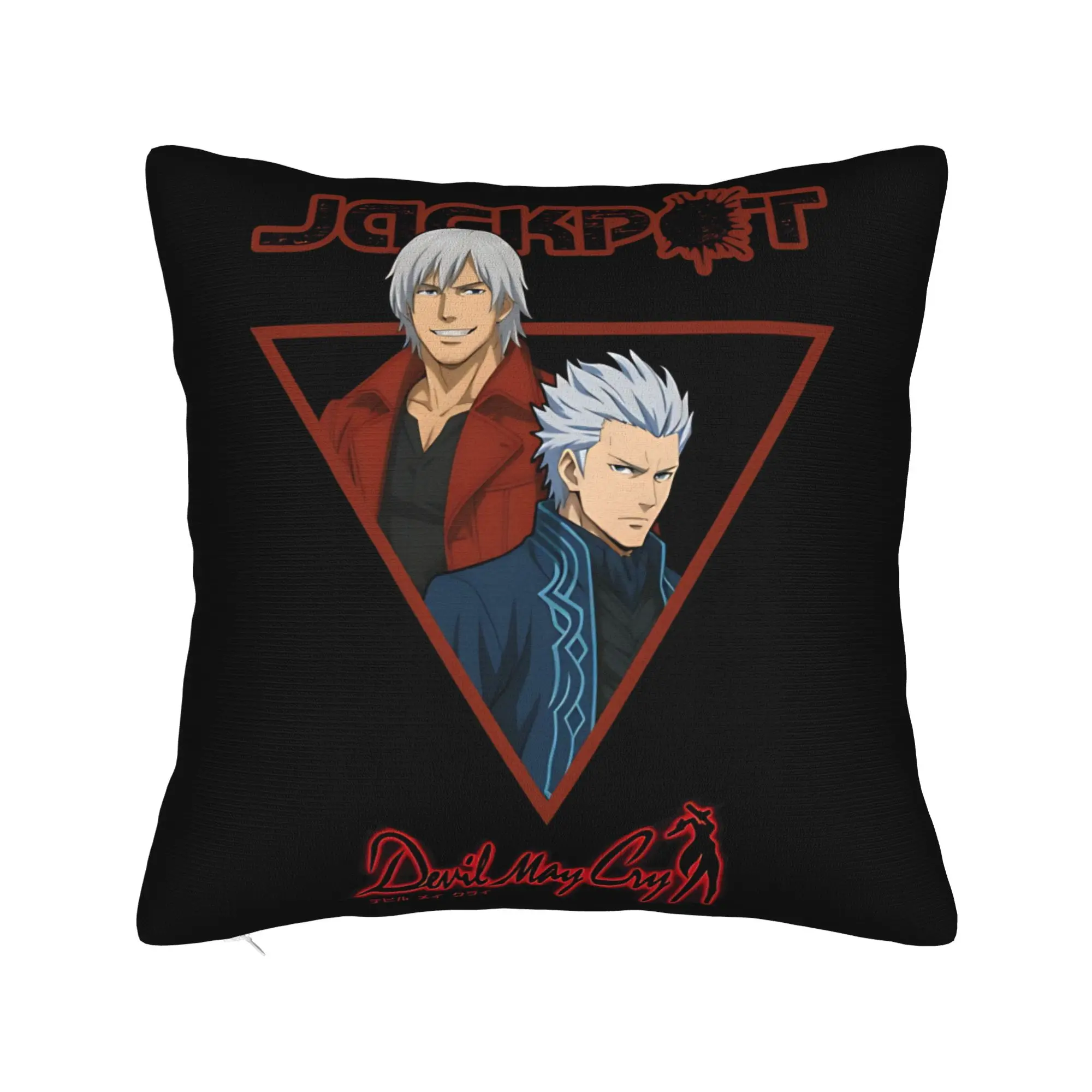 Decorative Pillowcases Devils May-Cry 3 Accessories Seater  Throw Pillow Case Cover Zippered Multiple Sizes