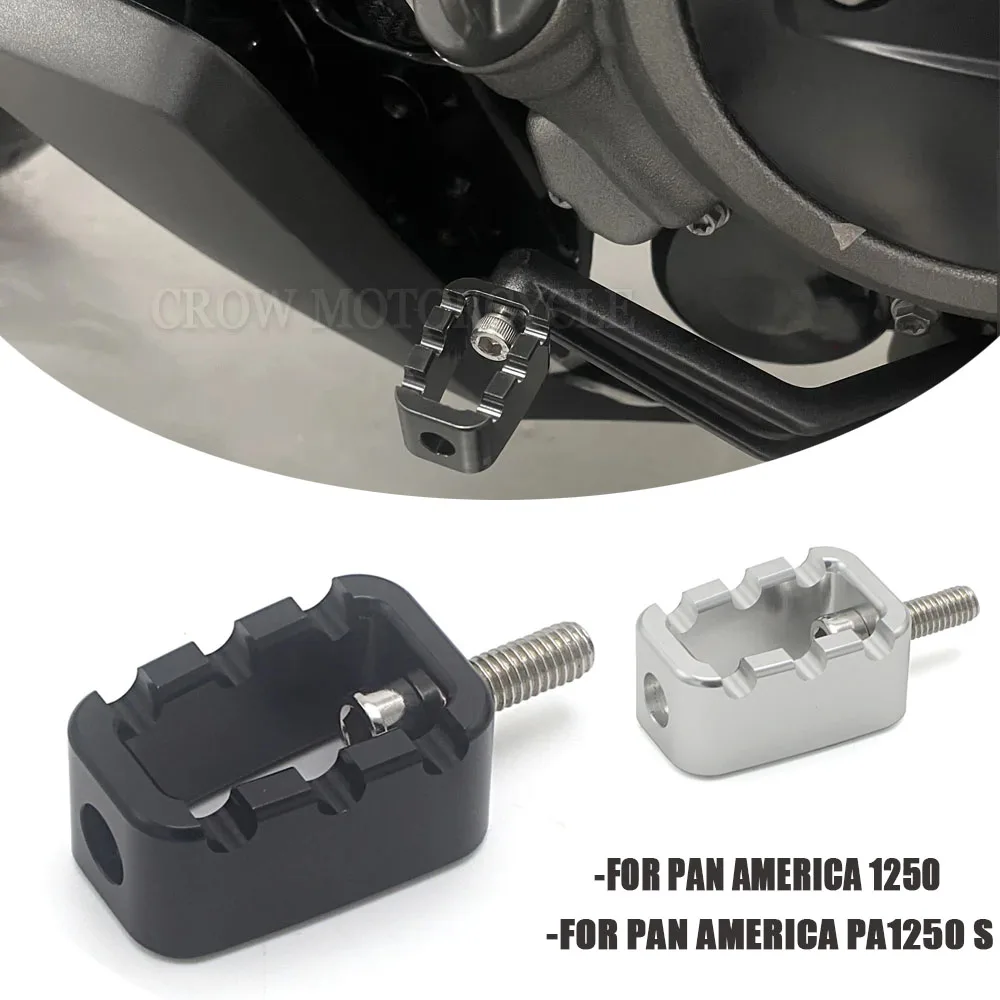 FOR PAN AMERICA Sportster S 1250 RH PA 1250 2021 2022 New Motorcycle Black/Silver 80GRIT Shifter Peg Accessory