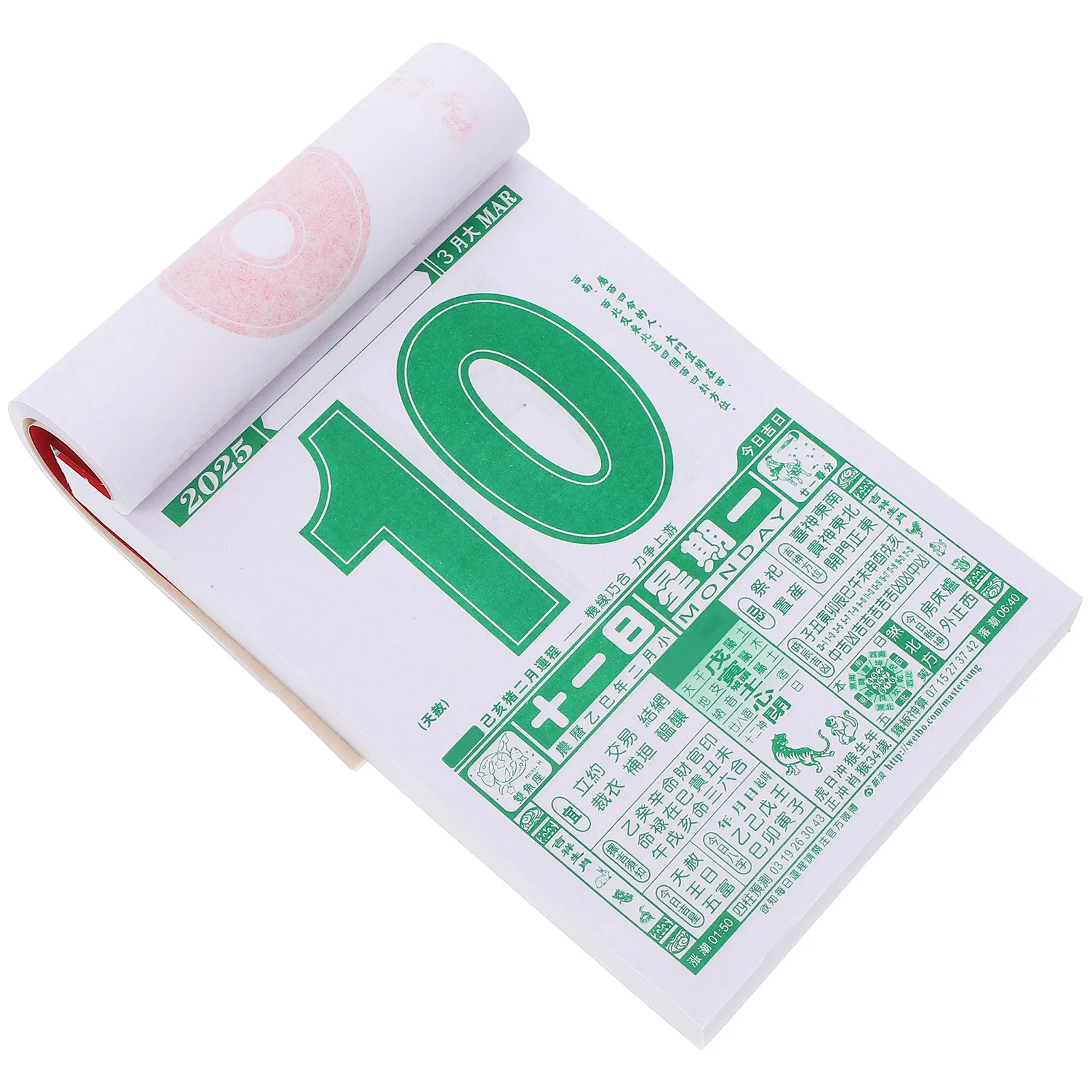 2025 Snake Year Chinese Wall Calendar Tearable Daily Planner with 24 Solar Terms Authentic Cultural Design Lucky Feng Shui