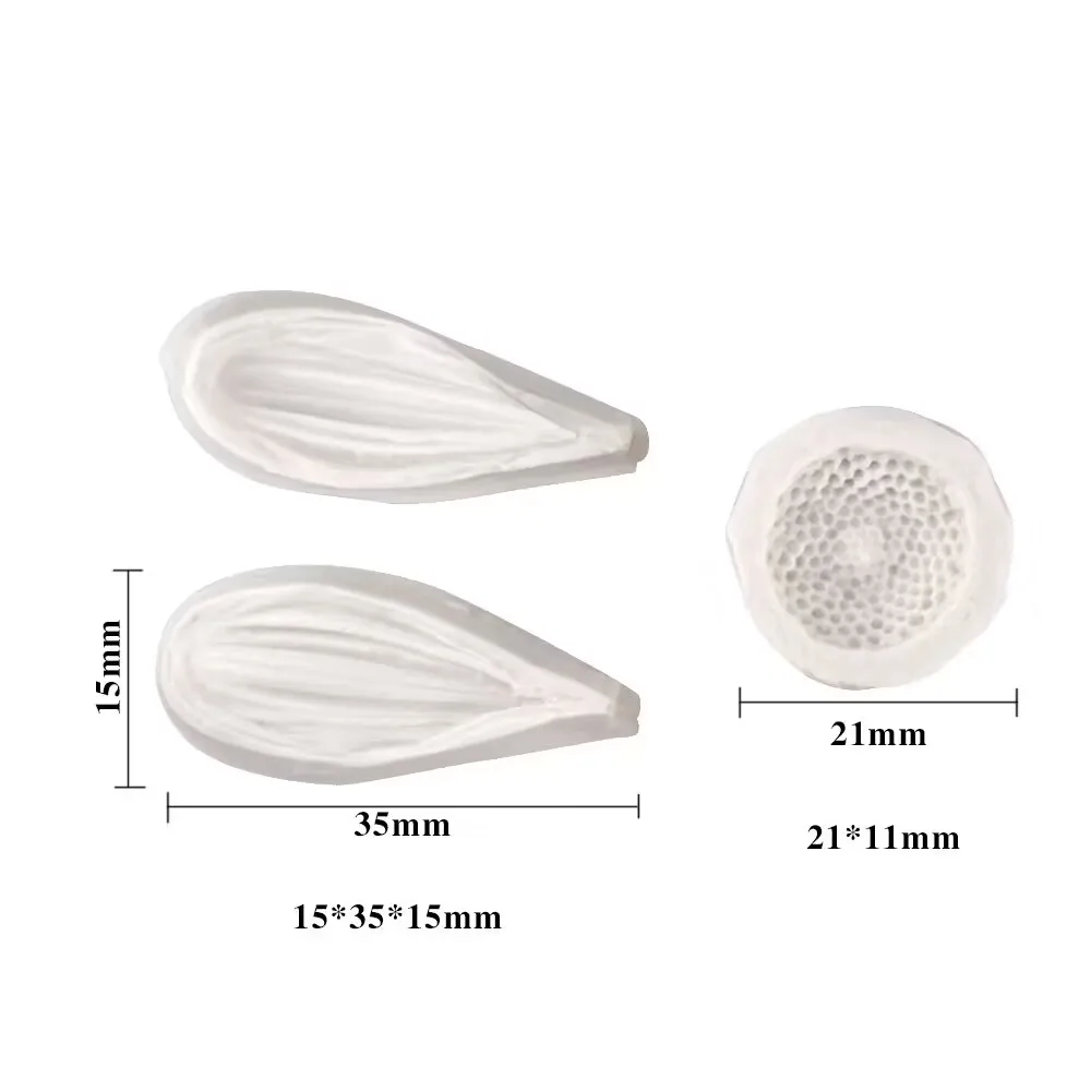 3Pcs/Set Mini Daisy Leaf Petal Silicone Veiner Mold Stainless Steel Cutter Mould Craft Fondant Cake Decorating Mold Baking Tools