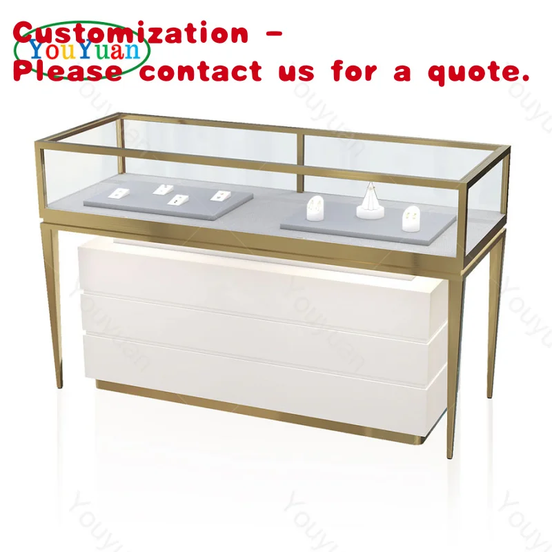 custom.Stainless Jewellery Display Tower Jewelry Display Showcases Glass Display Jewelry showcase Cabinets Jewelry Store Cou