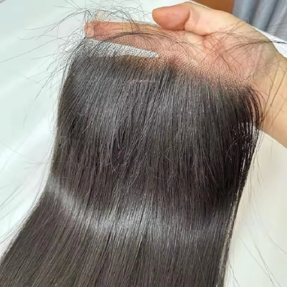 13x4 Transparent Lace Frontal Brazilian 100% Human Hair For Women Pre Plucked 4x4 5x5 Straight Lace Frontal Closure Only