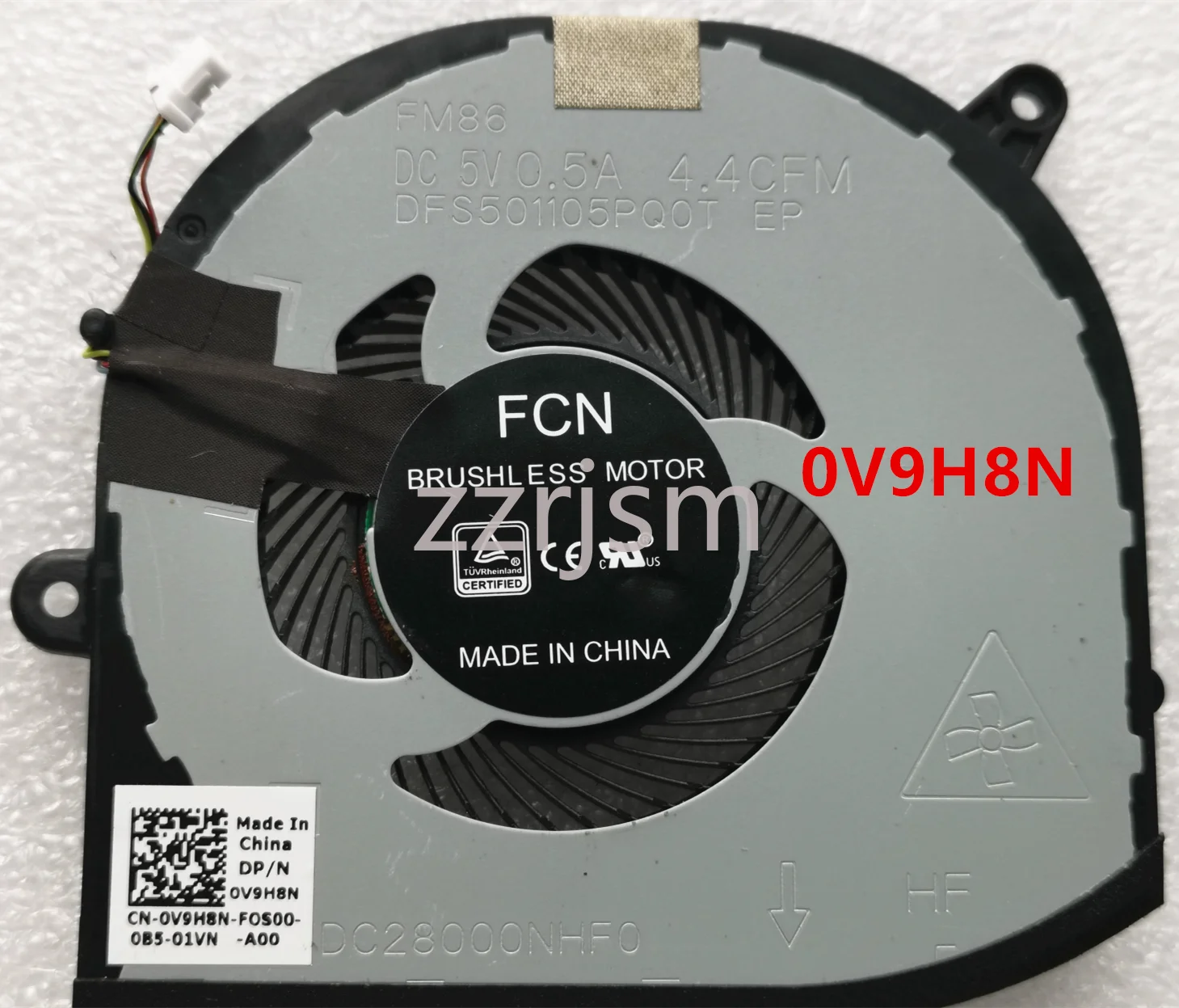 جديد الأصلي أجهزة الكمبيوتر المحمولة بالوعة الحرارة مروحة التبريد وحدة المعالجة المركزية GPU مروحة لديل الدقة 5540 M5540 XPS15 7590 F01PX 0F01PX V9H8N 0V9H8N #2