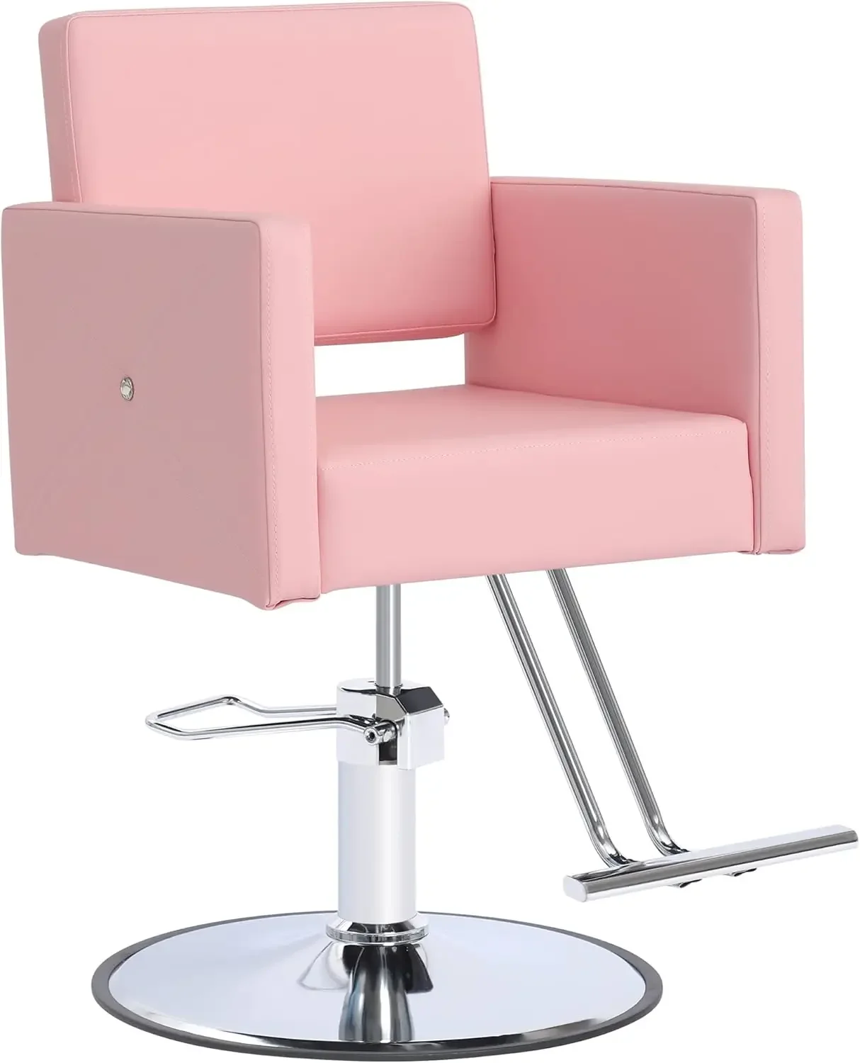 Barber Chair Salon Chair for Hair Stylist, Height Adjustable Hydraulic Hair Reclining Salon Chair, 360 Degrees Rotation