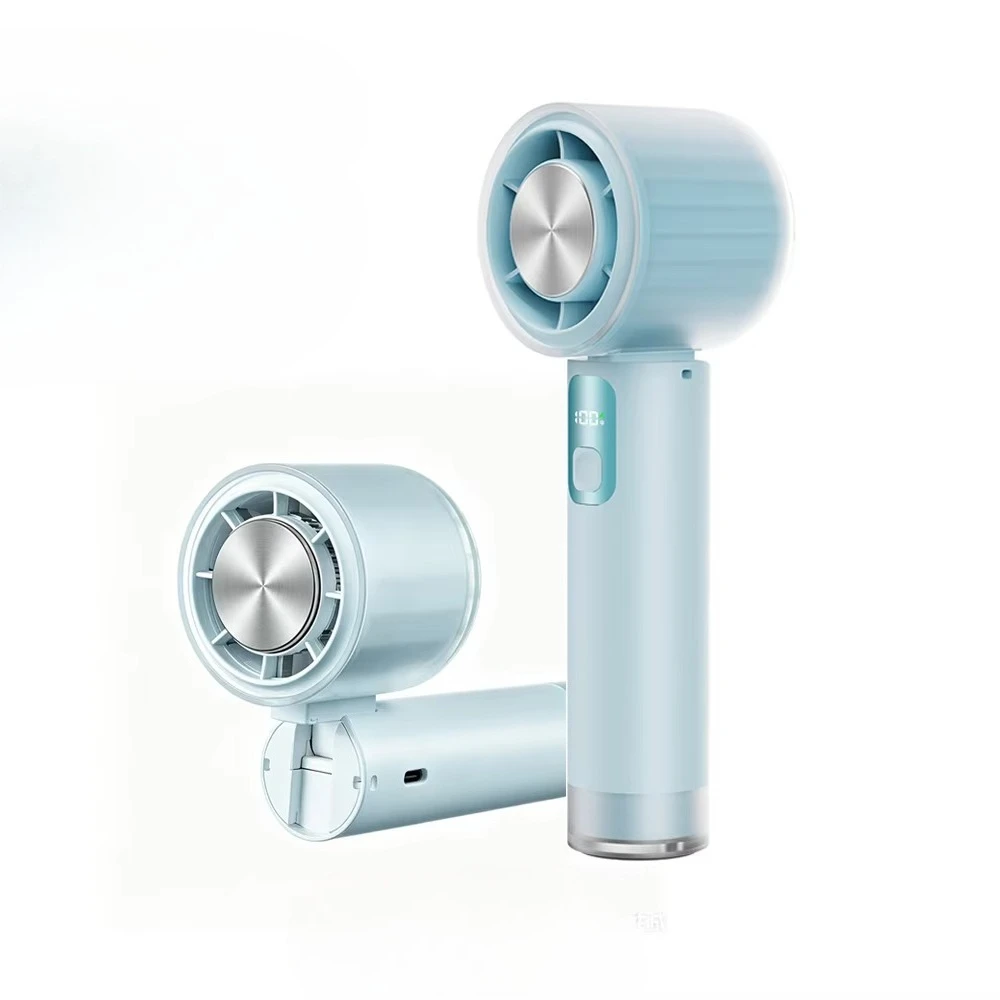 

For foldable handheld cooling fan 3000mAh ice plate type stepless speed regulation 100 speed, with lanyard LED battery display