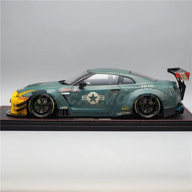 IG 1:18 LB WORKS GTR R35 Type2 MatteGreen IG2346 JDM Simulation Limited Edition Resin Metal Static Car Model Toy Gift
