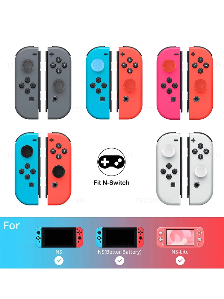 Capuchons de remplacement de poignée de pouce analogique 3D, pour Nintendo Switch/OLED/Lite, bouton de couverture de Joystick pour contrôleur NS, accessoires