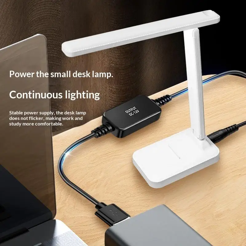 WiFi to DC Power Converter Cable 5V to 12V USB Connector Cord Durable Fit for Most WiFi Router Travel Use