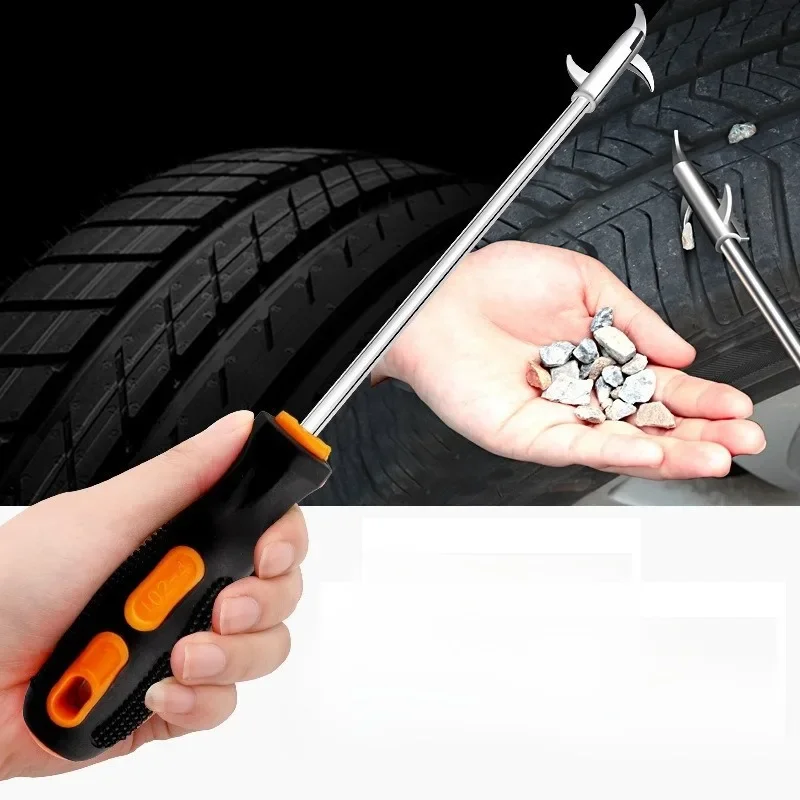 2 Stück Reifenreinigungshaken Auto-Reifenreinigungswerkzeug Multifunktionaler Reifenreinigungshaken Reifenreparaturzubehör Reifenmaschine – Detail 8
