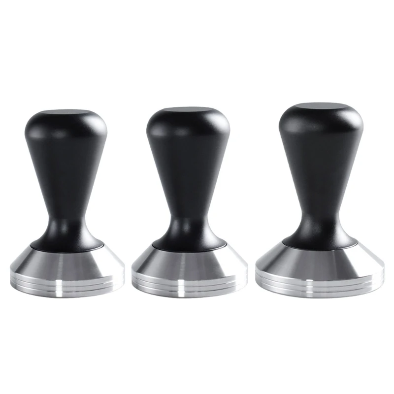 Coffee Tamper Ripple Base Aluminum Self Leveling Espresso Tamper 51/53/58mm