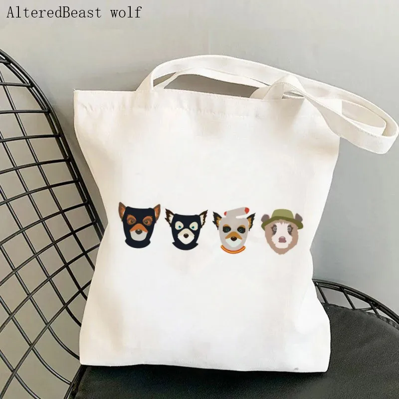 

Women Shopper Fantastic Mr Fox Printed Tote Bag women Harajuku shopper handbag girl Shoulder shopping bag Lady Canvas Bag