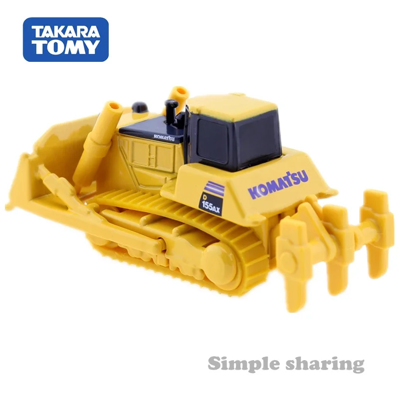 Takara Tomy Tomica No. 56 Komatsu Bulldozer D155AX-6 Scale 1/109 Construction Vehicle Diecast Metal Model Kit Toys For Children