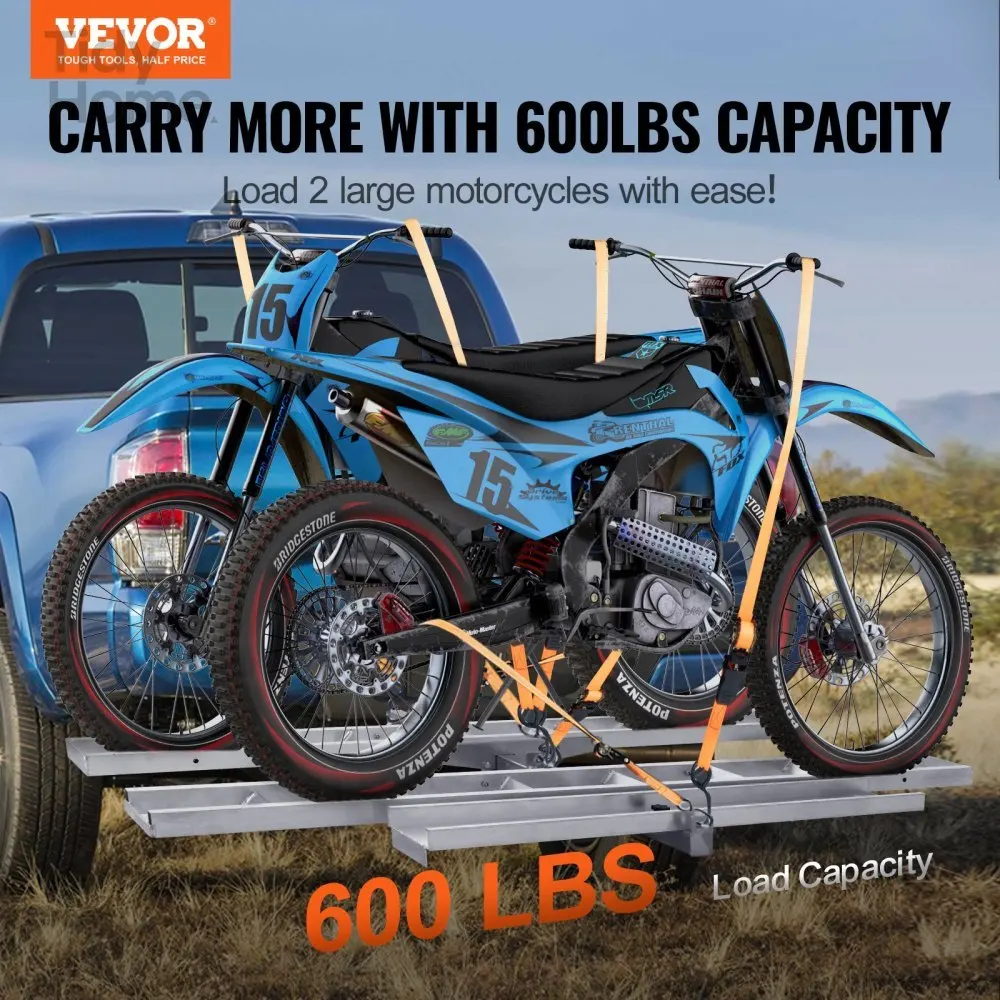

motorcycle hitch carrier with 600 weight capacity,robust and lightweight aluminum Motorcycle Carrier Scooter,Effortless Install