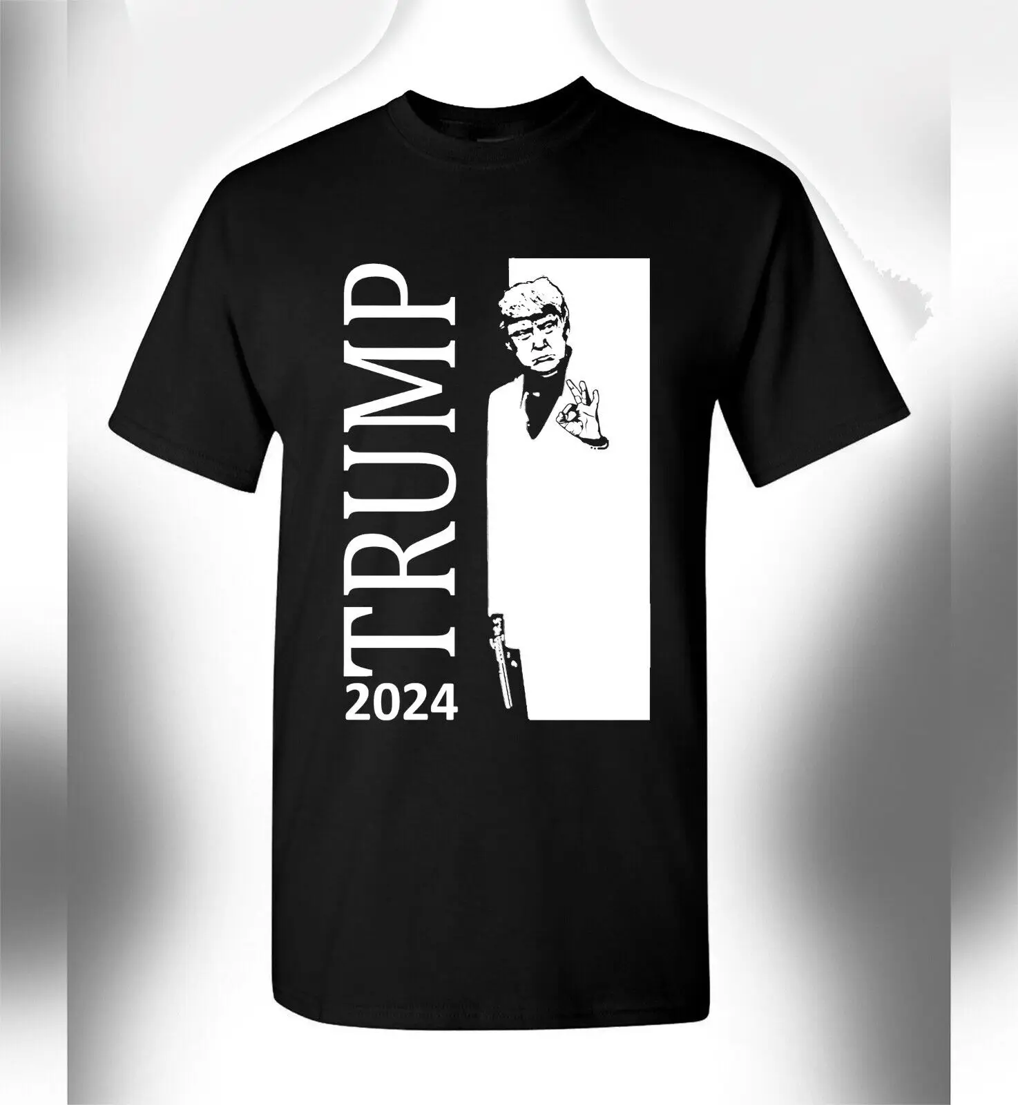 

Trump 2024 T-Shirt Scarface Crossover President Donald Keep America Great MAGA
