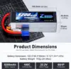 Zeee-Lipoバッテリー,ドローン用,6s,6000mah,5200mah,22.2v,100c,xt60プラグ付き,rcヘリコプター用ソフトケース,飛行機,車,趣味部品 2