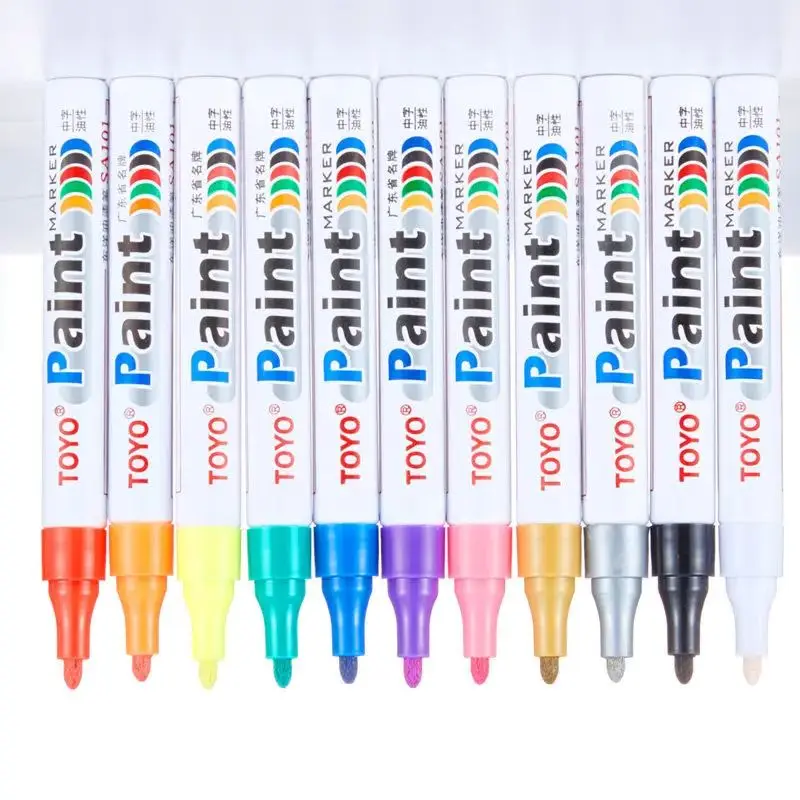 Waterproof Permanent Paint Marker Pen Graffit Car Tyre Tread Metal Wood Tool Office School Supply Artist Drawing Stationery Gift