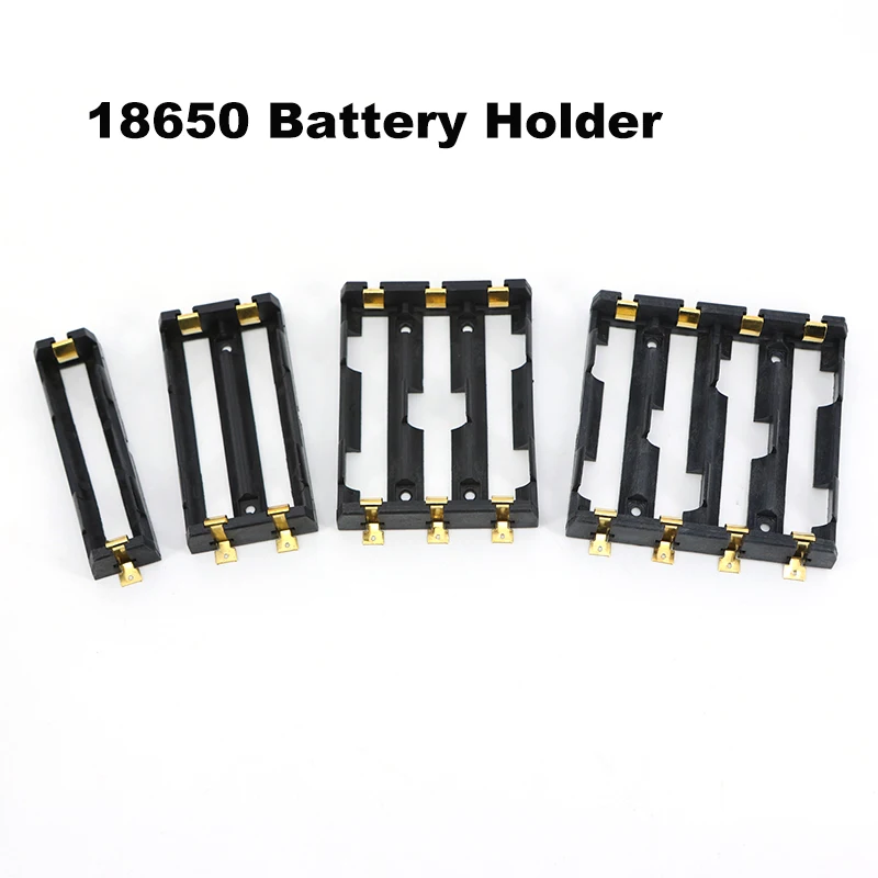 18650 Battery Holder 18650 SMD Battery Box Storage Case Container Power Bank With Bronze Pins Rechargeable SMT 1X 2X 3X 4X