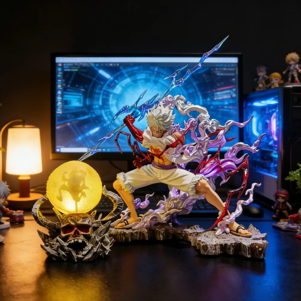 

7.09in/18cm Anime ONE PIECE Figure Monkey D Luffy Action Figures PVC Nika Luffy Statue Model Collection Toys Gifts