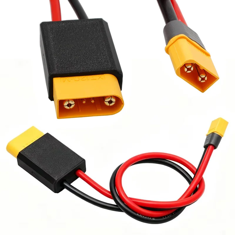 1PCS SDC (XT120-M) to XT60 Male Plug Adapter Cable 18-30V 400W for DJI Power 1000 mini Power Bank Battery Solar Charging Wire