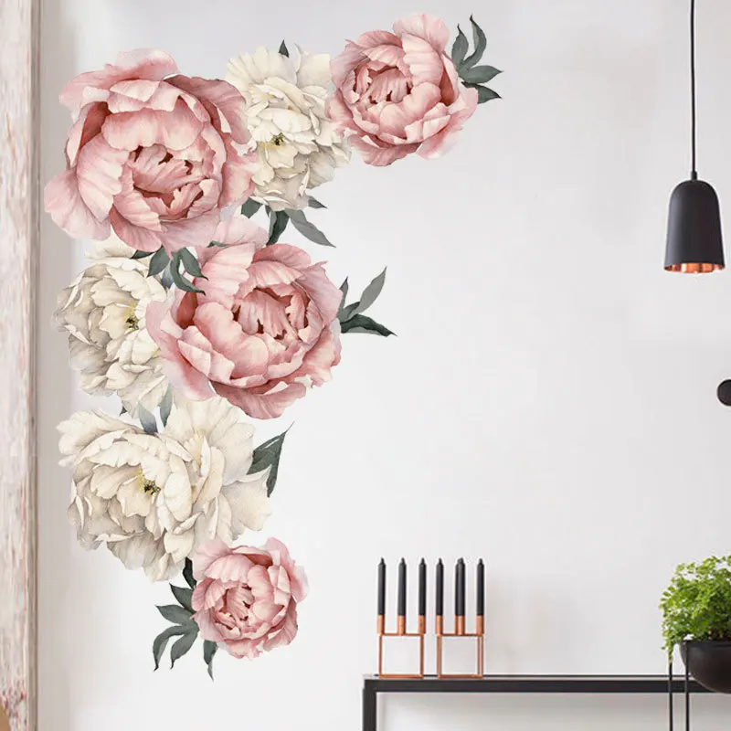 2026 New Floral Canvas Wall Art 3D Gentle Peony Flower Painting Bedroom Living Room Dormitory Study Room Entrance Wall Decor