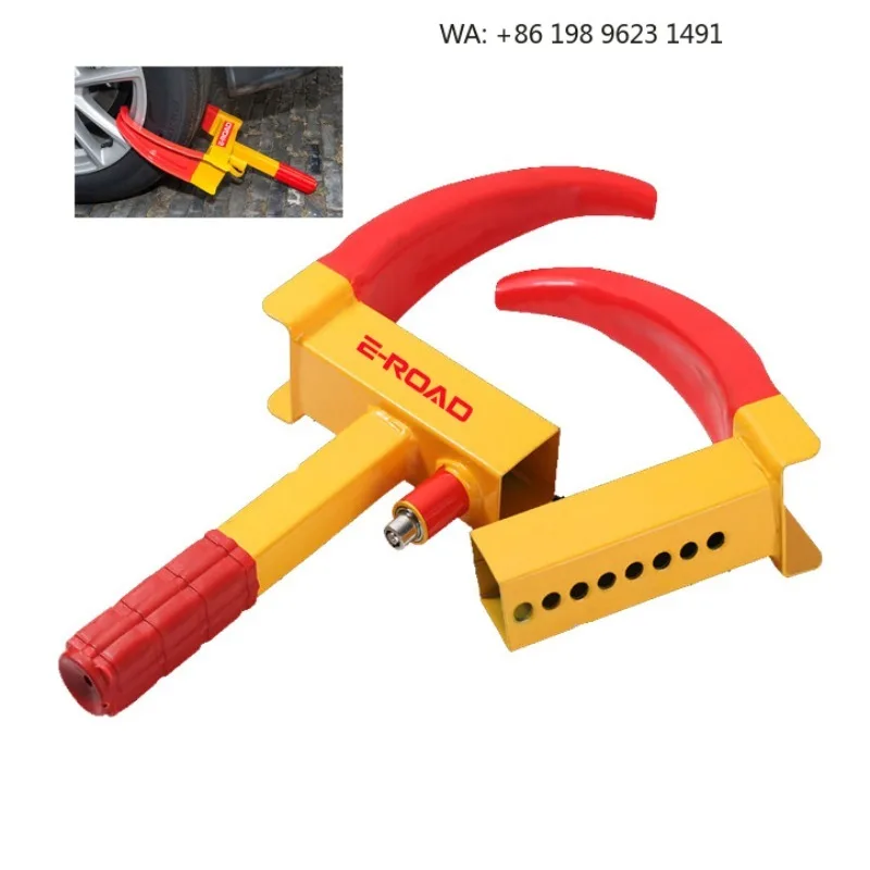 Universal Motorcycle Steering Tire Anti Theft Clamp Lock Alignment Safety Guard For Two Wheel Vehicle Outdoor Storage