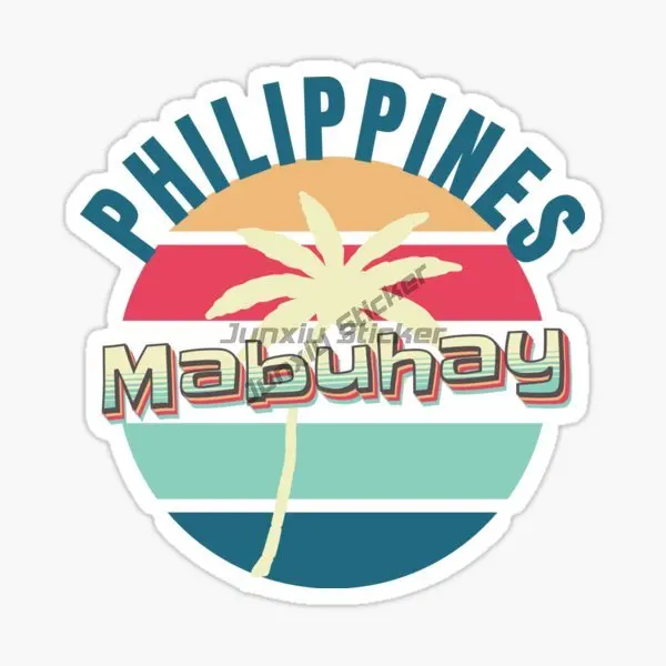 

PHILIPPINES Emblem of The Republic of Filipino Sticker Car Vinyl Self-adhesive Decor Applique