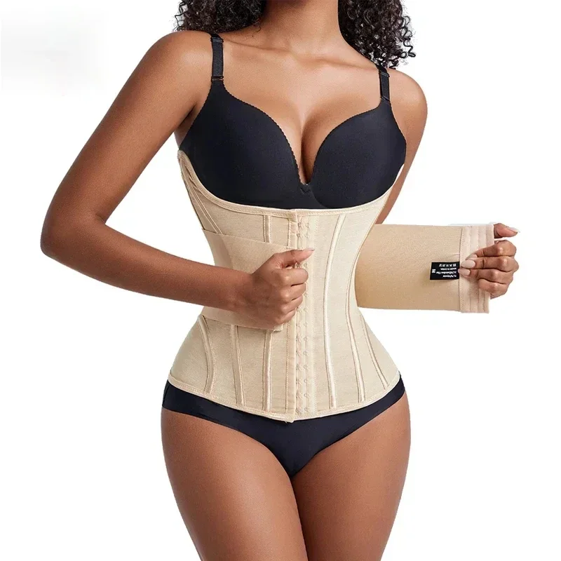 Piece Waist Trainer Corset Women Binders Shapers Breast Lifted Waist Trainer Steel Bone Flat Belly Slimming Shapewear