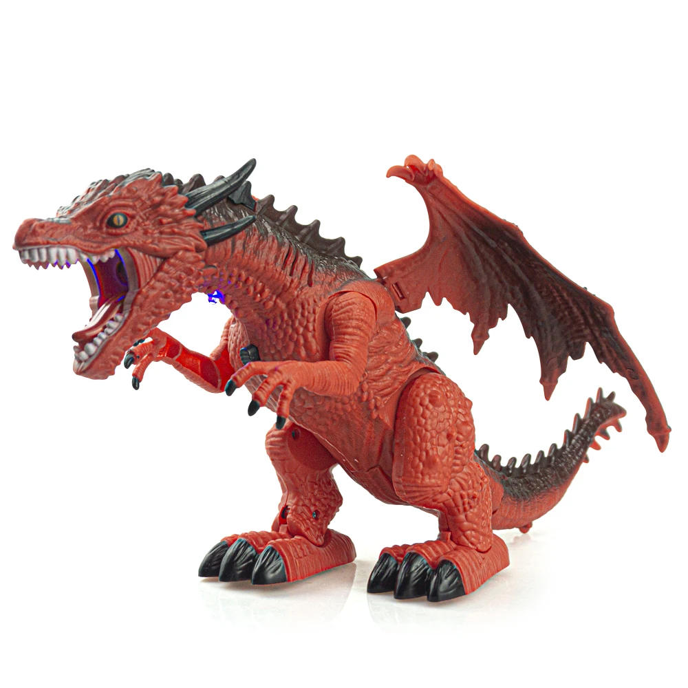 RC Dinosaur Raptor Remote Control Velociraptor 2.4G Toy Electric With Sounds Light Spray Dino Dragon Toys for Childrens Gifts