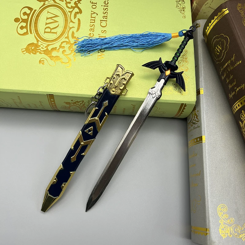 20cm Master Sword Link LOZ Breath of the Wild Game Peripherals Metal Weapon Model 1:6 Doll Equipment Accessories Ornament Crafts