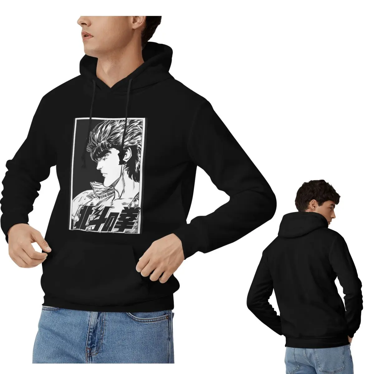 

Толстовки Kenshiro Fist Of The North Star, мужские и женские повседневные пуловеры, толстовка в стиле Харадзюку, уличная одежда с длинными рукавами, осень-зима