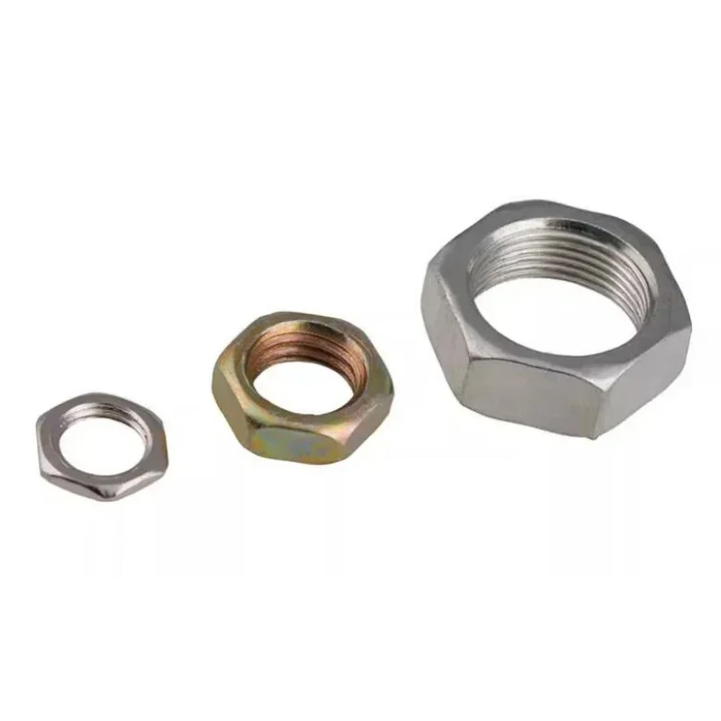 M7 M8 M9 M10 M12 M14 M16 White Zinc Color Zinc Nickel Plated Fine Tooth Hex Nut Hexagon Fine Thread Nuts