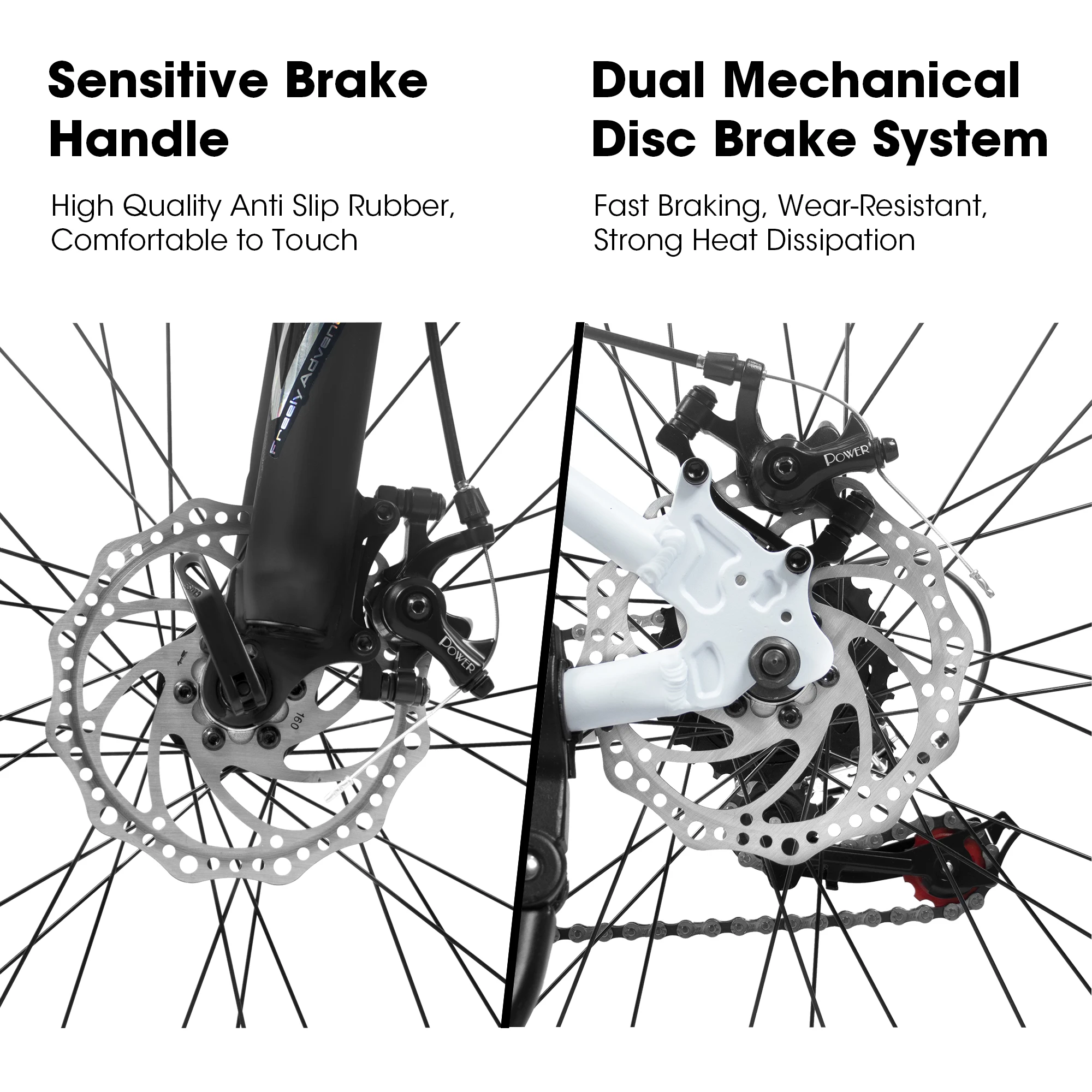 A27366 27-дюймовый горный велосипед, 21 скорость, подвесная вилка, дисковый тормоз с алюминиевой рамой, горный велосипед для мужчин и женщин.