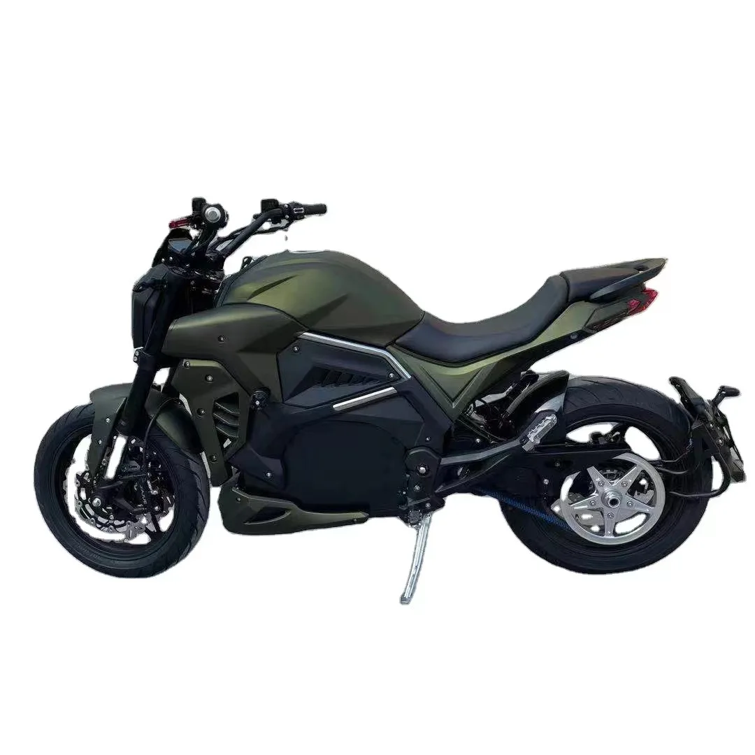 

2024 High-Performance Racing Electric Motorcycle 10000W Power Range Speed up to 200km/h Extra Long