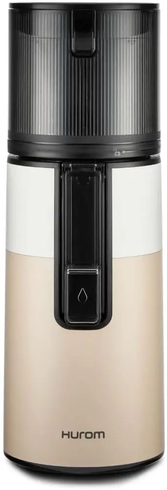 H400 Easy Clean Slow Juicer, Two Tone Beige | Hands Free  Hopper Fits Whole Produce Quiet Motor