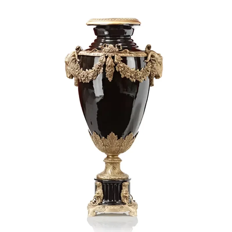 Home Decoration Items Porcelain Vase Artifact Vintage Classic Large Chinese Ceramic Floor Vases