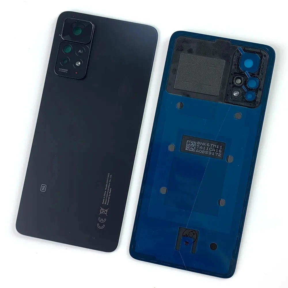 Original Back Glass Cover For Xiaomi Redmi Note 11 Pro 5G / 11E Pro Battery Cover Door Rear Glass Housing Case With Camera Frame