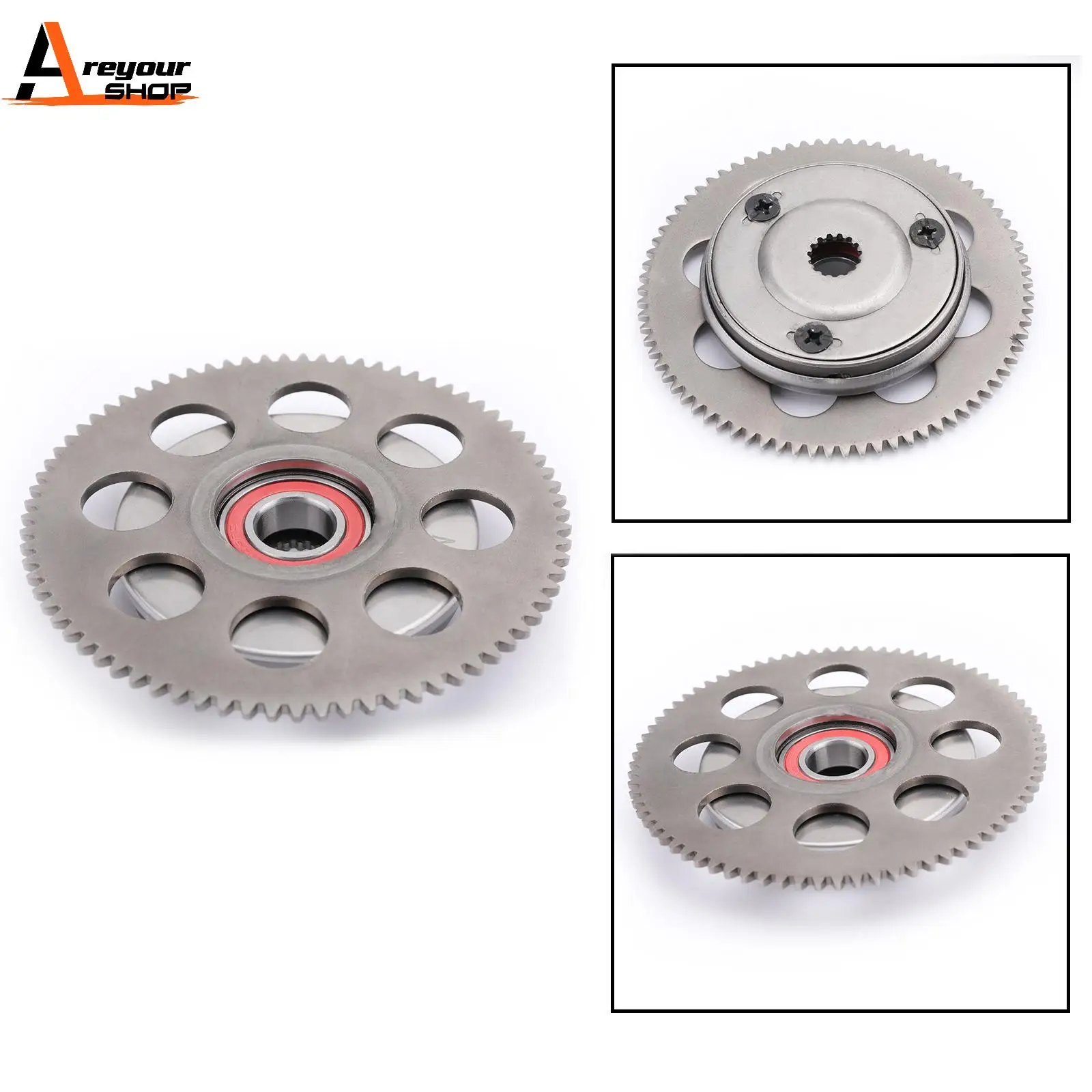 Areyourshop Starter Clutch Assemly For Polaris Outlaw Sportsman 50 90 110 ATV 2007-2022 2600-45850 3445-031 Motorcycle Part