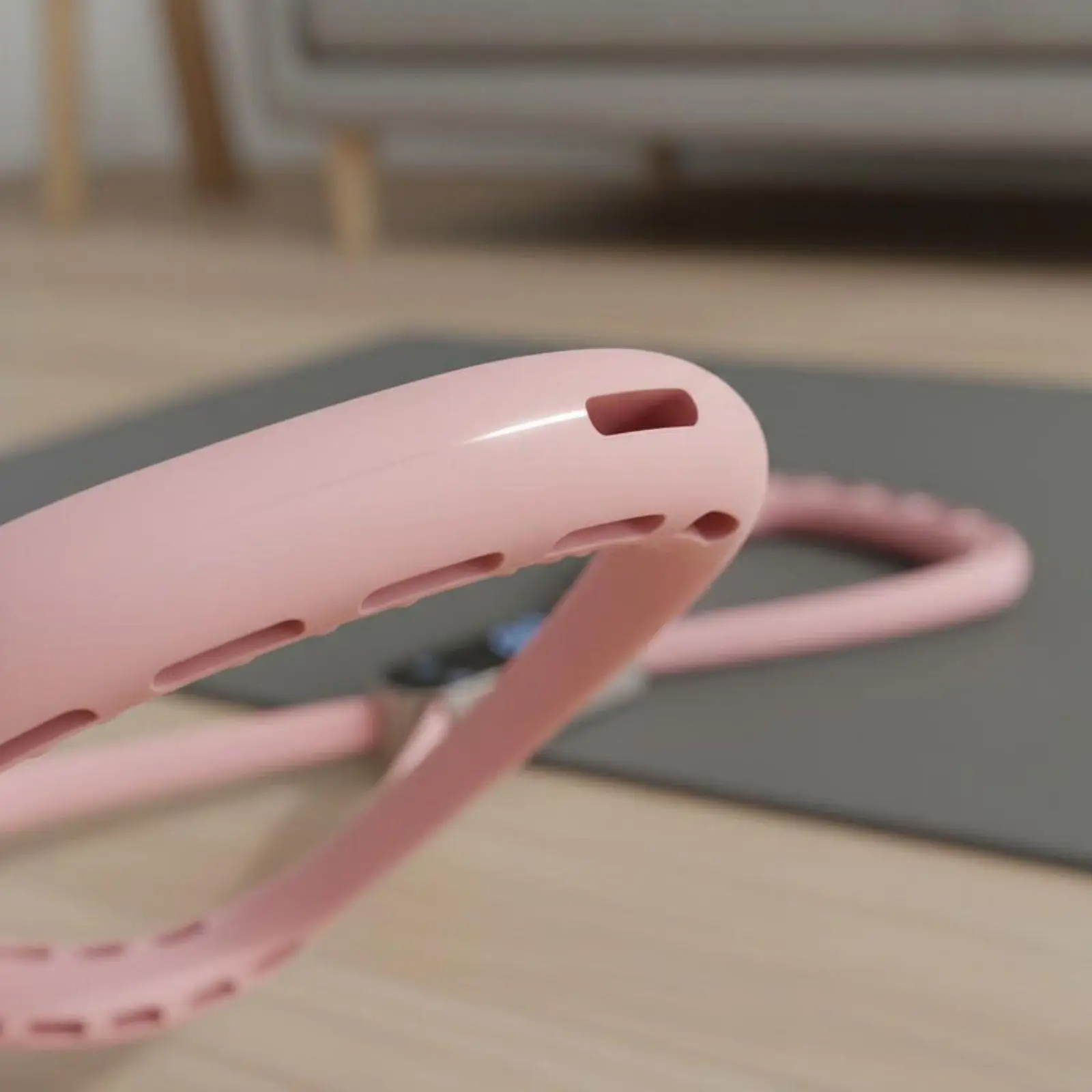 Silicone Exercise Band with Smart Counter LED Display Training Strap Fitness Elastic Rope for Home Workout
